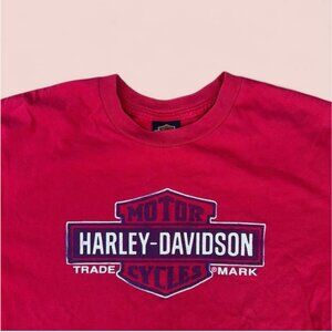 2010 Holstein's Omaha Nebraska '76 Harley-Davidson Trade Marked Wing Red T-Shirt